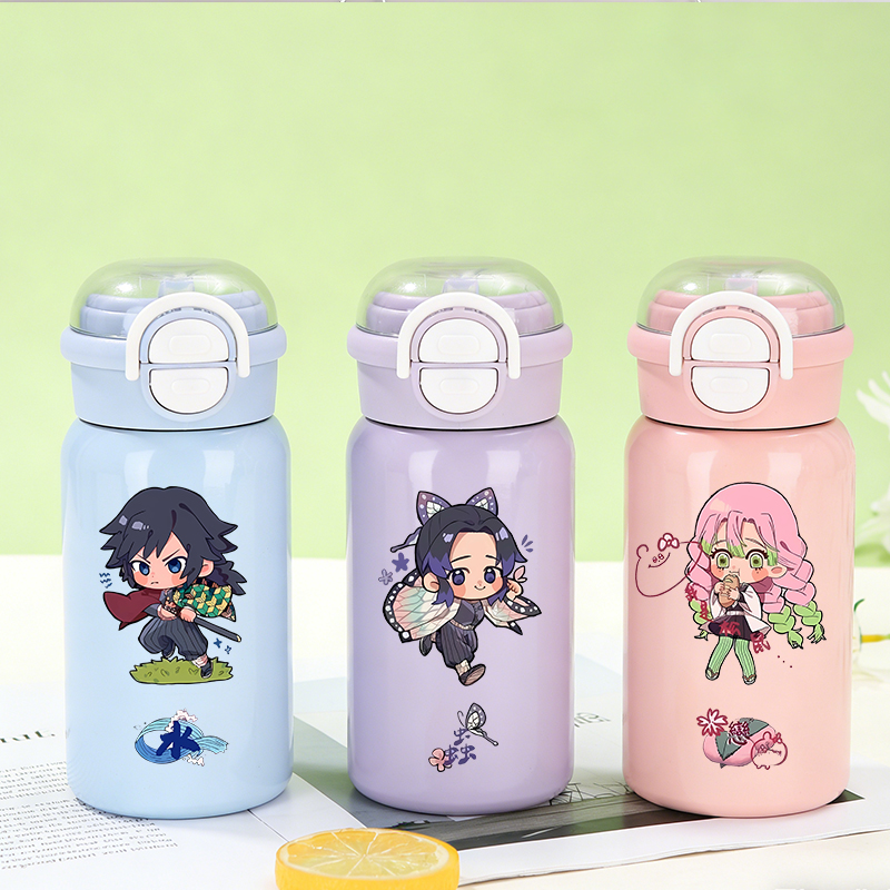 Portable Bottle Warmer - กระติกน้ำเก็บความร้อนลายดาบพิฆาตอสูร ขนาด 500 มล. ทำจากสแตนเลส 316