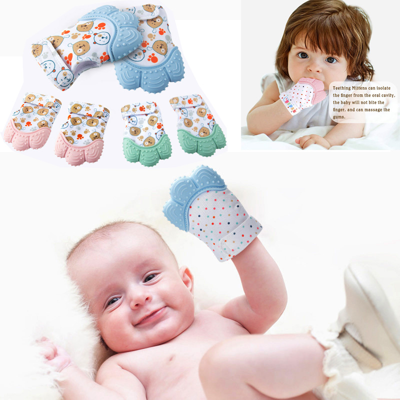 Teething Mitten Baby - Smoothing Baby Teething Mitten ถุงมือ,BPA ฟรีซิลิโคน