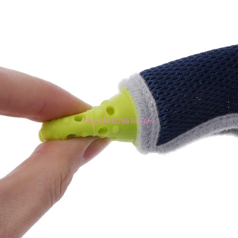 Teething Mitten Baby - R6FD ซิลิโคนเด็กทารกไม่ได้เป็นเด็กนิ้วมือป้องกันไม่ให้นิ้วโป้งดูดข้อมือ