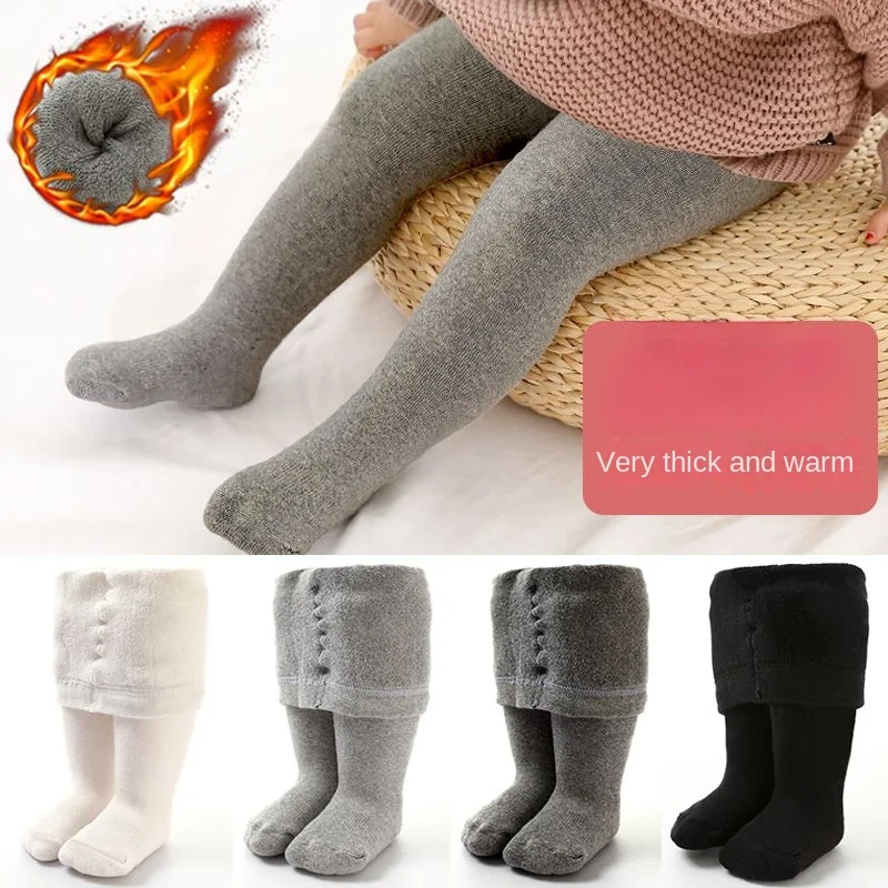 Baby Products Useful - เด็กTightsฤดูหนาวฤดูใบไม้ร่วงสีทึบผ้าฝ้ายนุ่มหนาเด็กสาวTightsทารกแรกเกิดเด็กวัยหัดเดินแน่นBoyสาวPantyhoseเสื้อผ้า