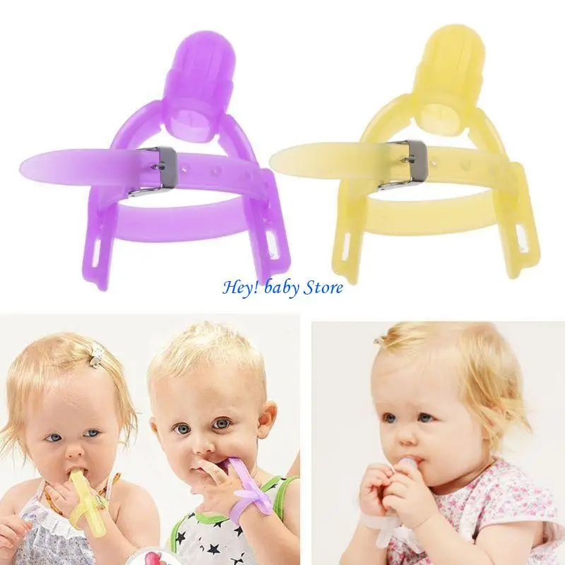 Teething Mitten Baby - Q1FE ที่ครอบนิ้วเด็ก ป้องกันการดูดนิ้ว ที่รัดข้อมือ ถุงมือสำหรับเด็กทารก ที่กัดนิ้ว