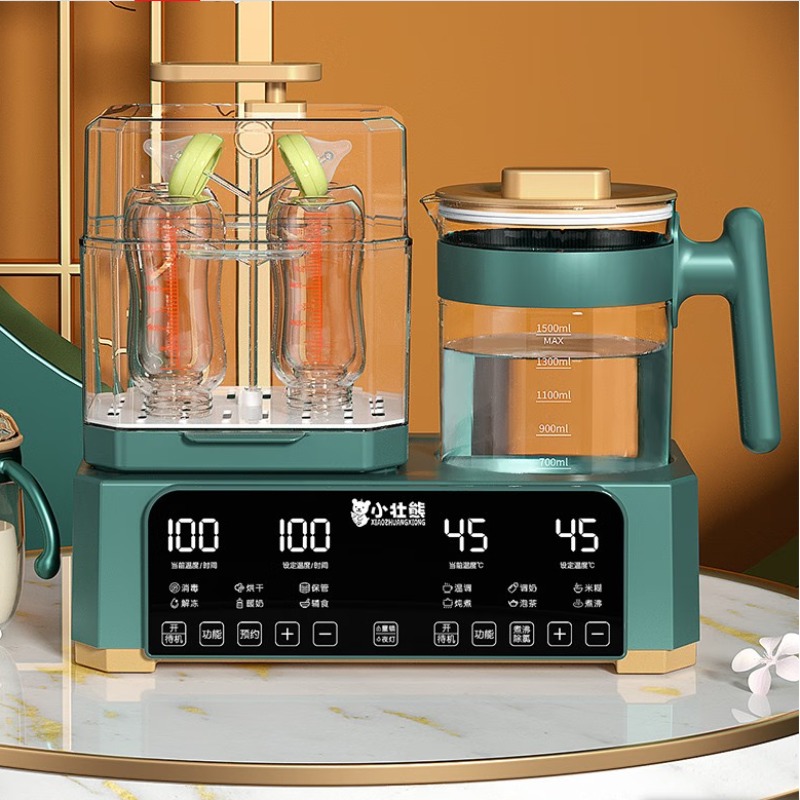 Baby Bottle Sterilizer - เครื่องอุ่นขวดนมอเนกประสงค์, เครื่องฆ่าเชื้อขวดนม, กระติกน้ำร้อน 3-in-1, เครื่องอุ่นขวดนมเด็ก, เครื่องอบแห้ง