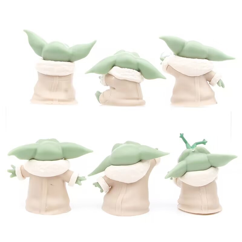 Baby Yoda Products - 6PCS Star Wars 4-6 ซม.ของเล่น Master