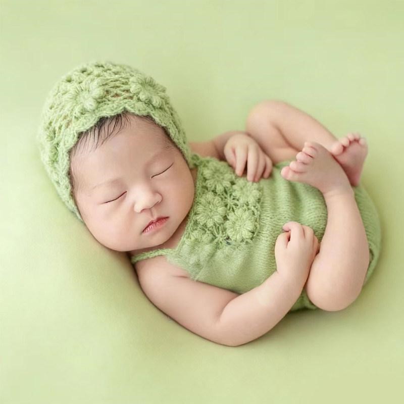 Baby Products Useful - 2026 ชุดรอมเปอร์ขนแกะสำหรับทารกแรกเกิด อุปกรณ์ประกอบฉากถ่ายภาพ เสื้อผ้าถ่ายภาพทำมือสำหรับเด็ก