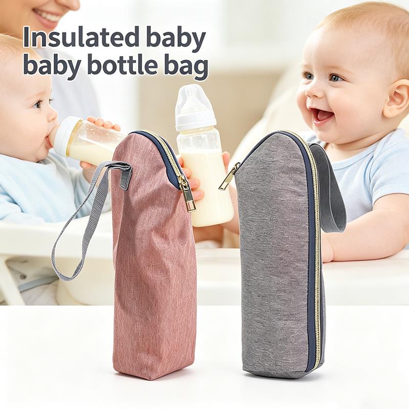 Portable Bottle Warmer - กระเป๋าใส่ขวดนมแบบพกพา, กระเป๋าใส่ขวดนมแบบมีซิป, กระเป๋าใส่ขวดนมแบบฟอยล์อะลูมิเนียมสำหรับทารกแรกเกิด