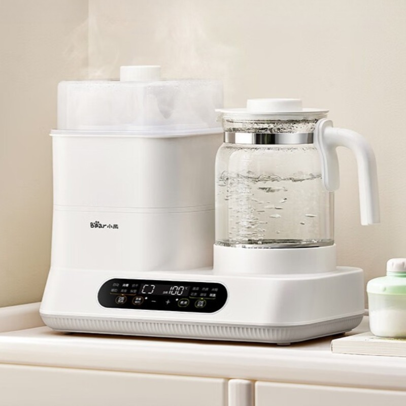 Baby Bottle Sterilizer - กาต้มน้ำไฟฟ้า Bear, เครื่องอุ่นขวดนม, เครื่องชงนมผง, เครื่องฆ่าเชื้อ และเครื่องทำน้ำอุ่นสำหรับเด็กอเนกประสงค์