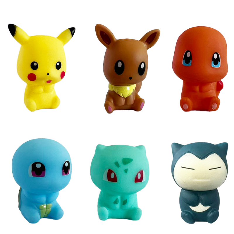 6 ชิ้นโปเกมอนของเล่นอาบน้ำปิกา - Baby Products Useful บทวิจารณ์และราคา