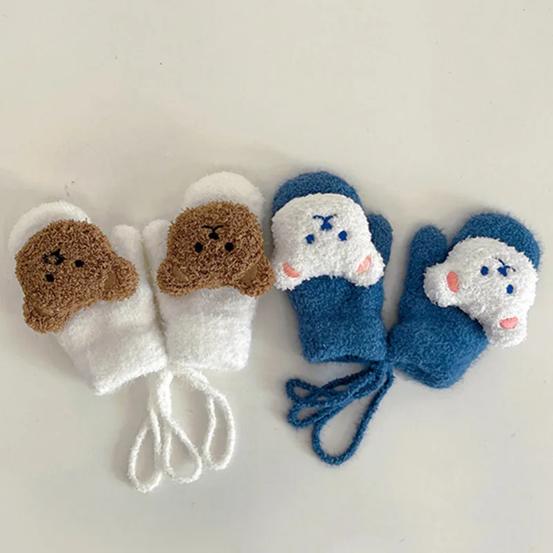 1-4Y การ์ตูนหมีเด็ก Mittens ฤด - Teething Mitten Baby บทวิจารณ์และราคา