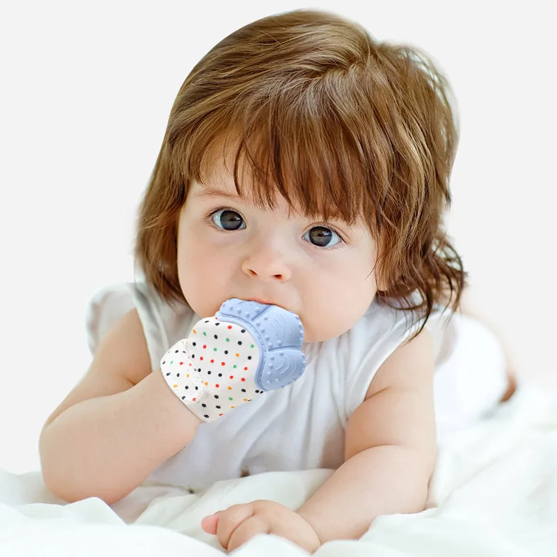 ถุงมือซิลิโคนเกรดอาหารถุงมือยา - Teething Mitten Baby บทวิจารณ์และราคา