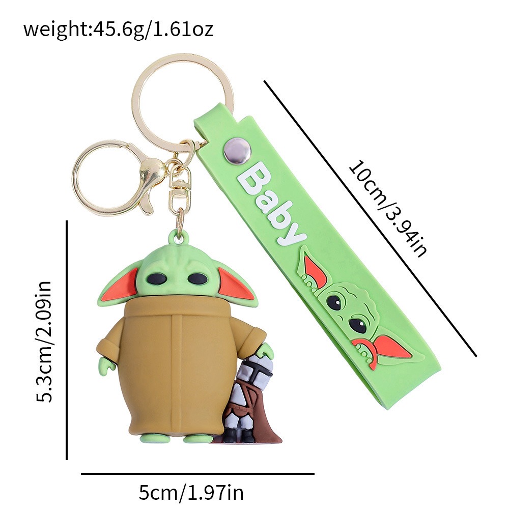 พวงกุญแจซิลิโคน 3D หลายแบบ ลาย - Baby Yoda Products บทวิจารณ์และราคา