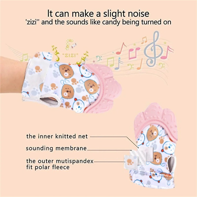 การ์ตูนพิมพ์เด็กTeether Mitten - Teething Mitten Baby บทวิจารณ์และราคา