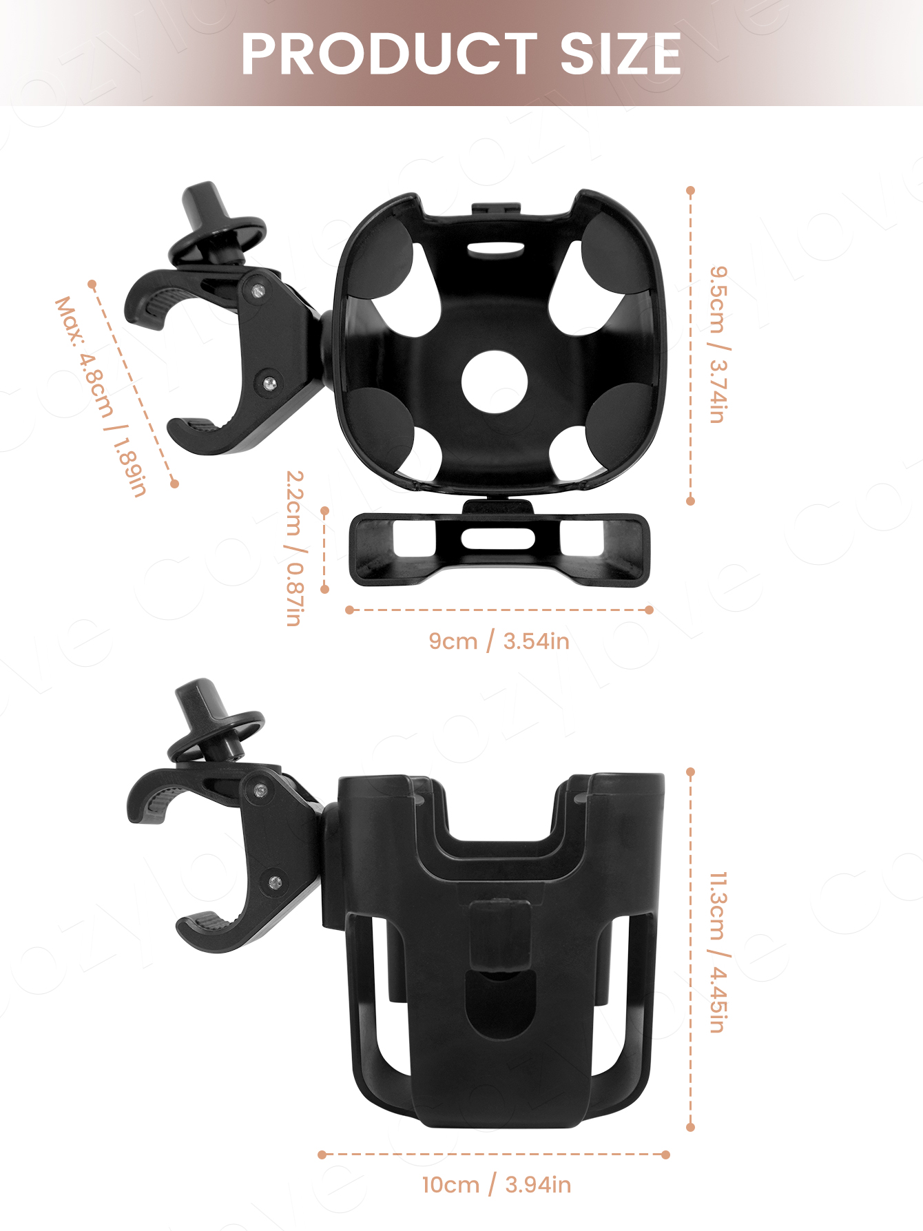 ที่วางแก้วรถเข็นเด็กขนาดใหญ่พร - Stroller Accessories บทวิจารณ์และราคา