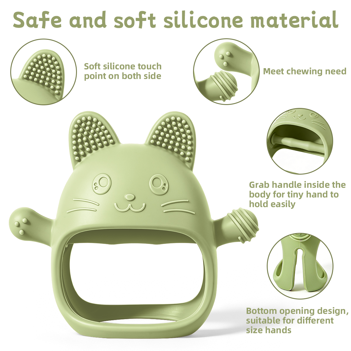 Baby Teether Chick Gloves ยางก - Teething Mitten Baby บทวิจารณ์และราคา