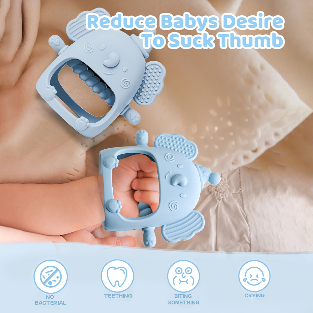 ถุงมือยางกัดซิลิโคนสำหรับเด็ก  - Teething Mitten Baby บทวิจารณ์และราคา